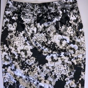 Spiegel floral faux wrap knee length skirt size 14